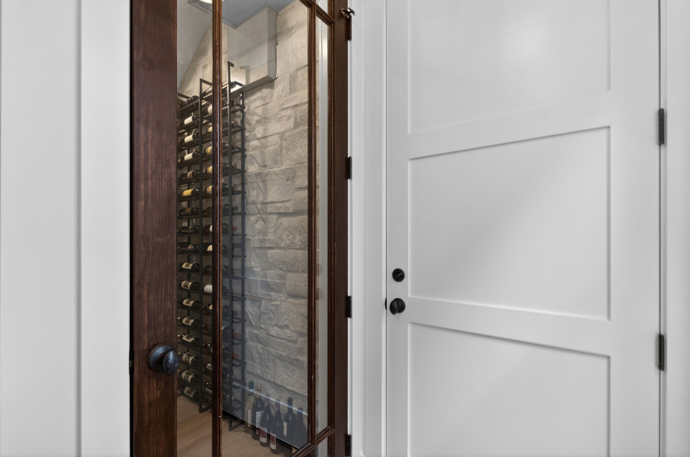 Wine cellar - transitional wine cellar idea