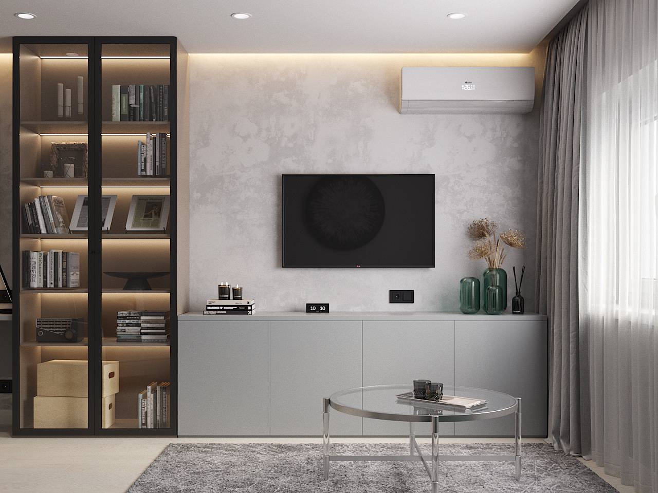 Дизайн проект гостиной