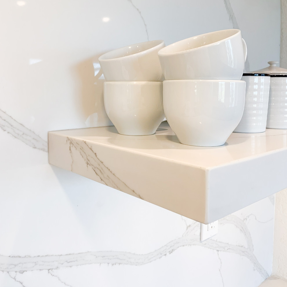 Bright and Airy Kitchen with Gold Accents