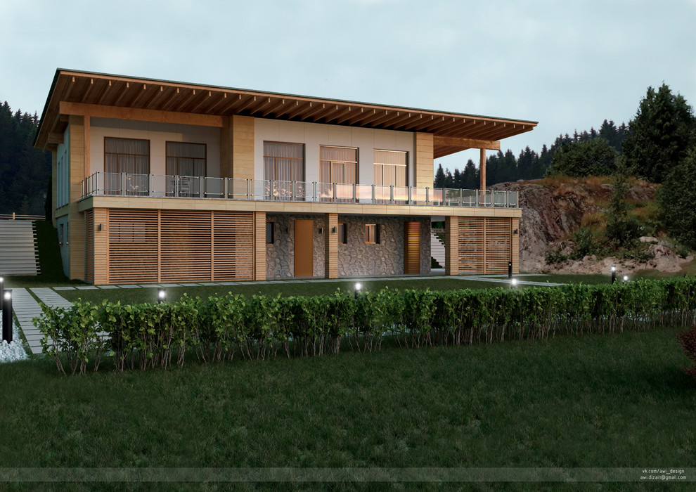 Карельский дом с террасой