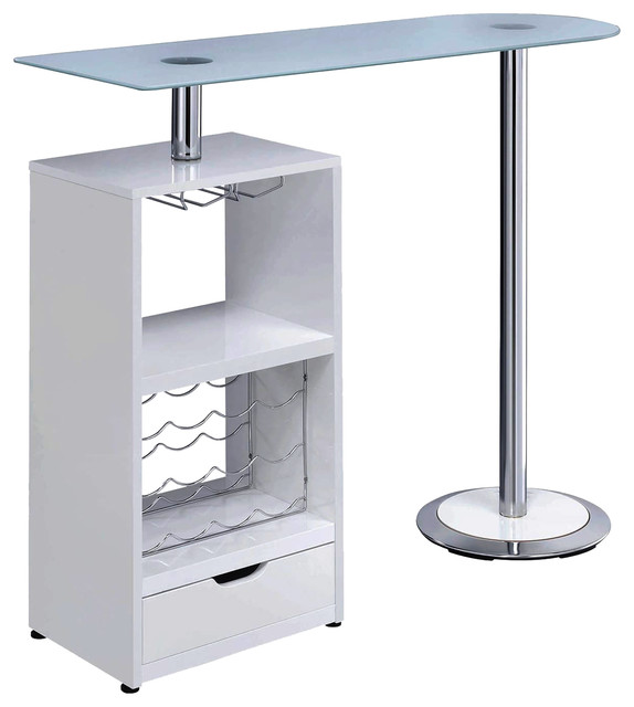 Coaster Bar Table in White Contemporary Indoor Pub And Bistro