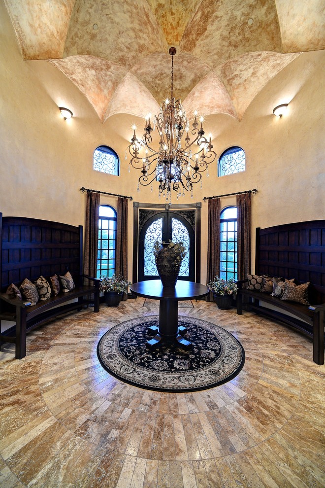 Inspiration for a huge rustic entryway remodel in Phoenix