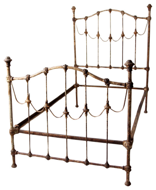 Consigned, Antique Victorian Twin Bed French Country Platform Beds