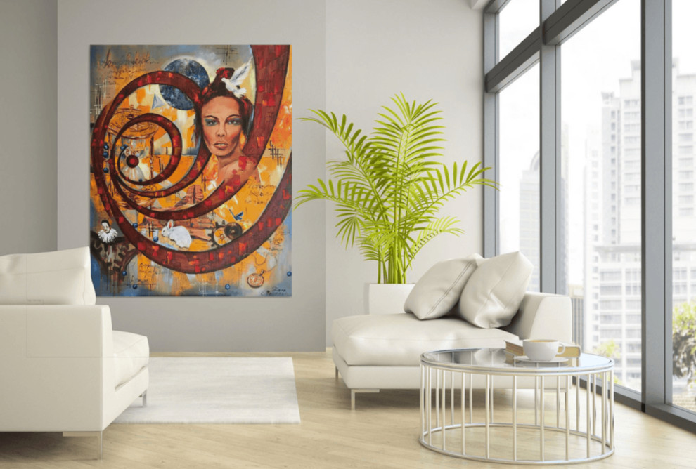 Гостиная - Дизайн интерьера - Картины художницы Дианы Маливани (2)