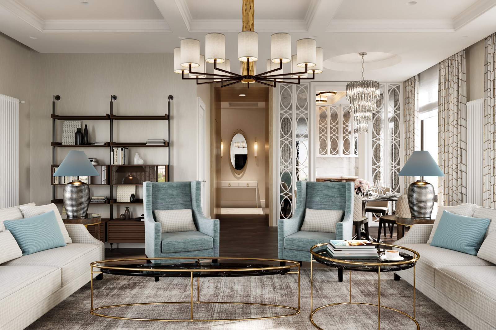 Апартаменты "Пресня Сити" в стиле Барбары Берри