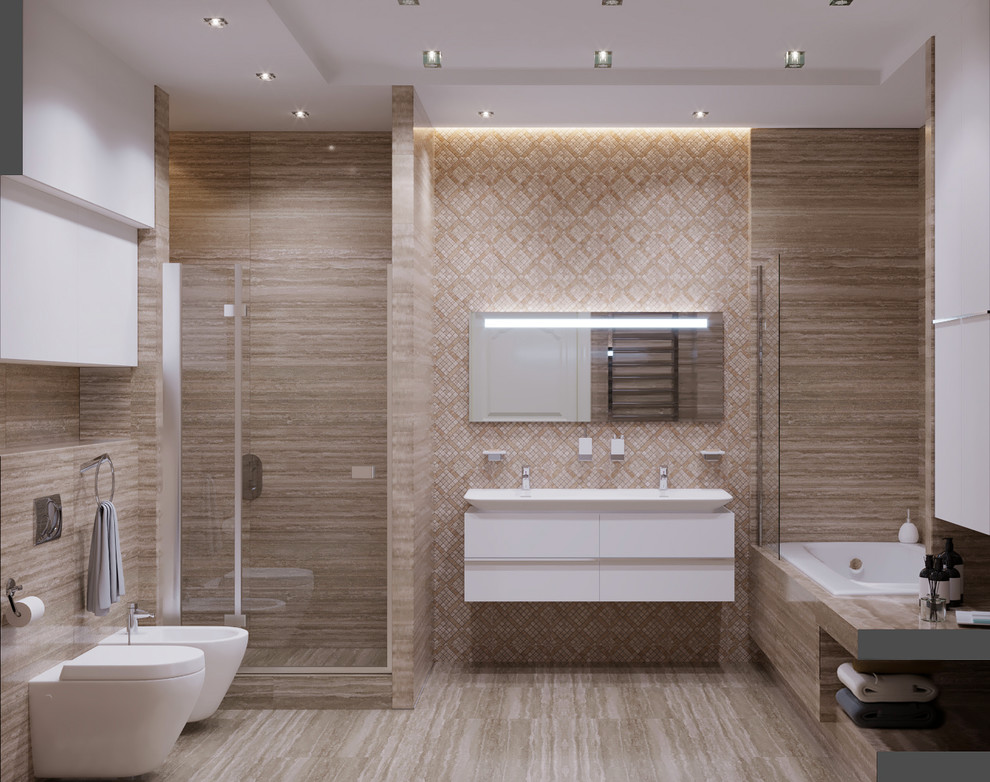 Ванная комната квартиры в ЖК «Триумф»