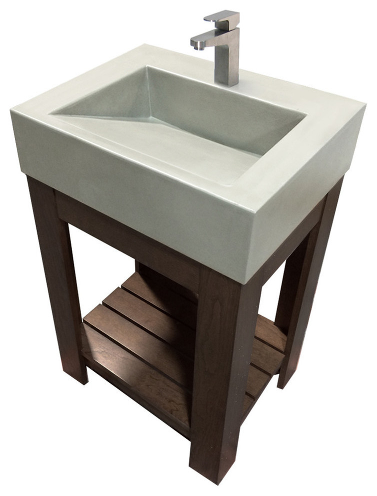 floating vallum concrete sink