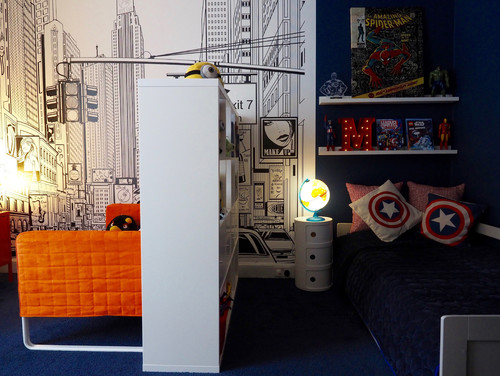 kids superhero bedroom