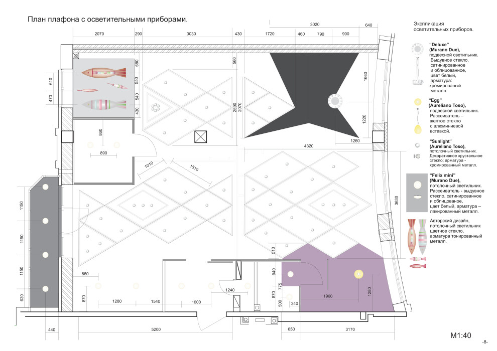 Дизайн проект интерьера квартиры в ЖК "Парадный Квартал"