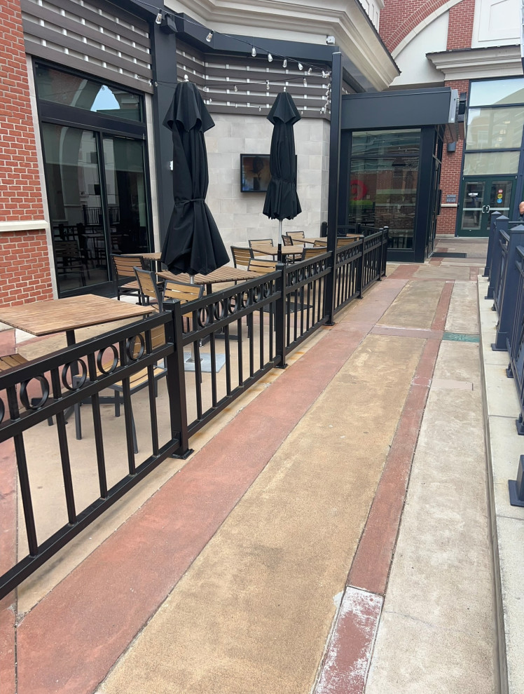 Modern Metal Railings @ Annapolis Restaurant