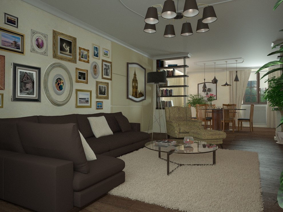 Гостиная-столовая.Оренбург.Частный дом.первый этаж.