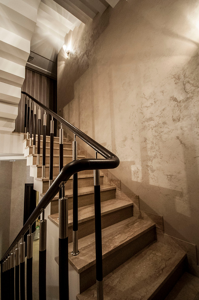 Частная квартира- отделка "Итальянская декоративная краска с эффектом песчаника"