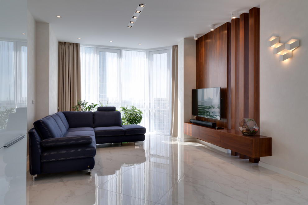 Интерьер с панорамными окнами