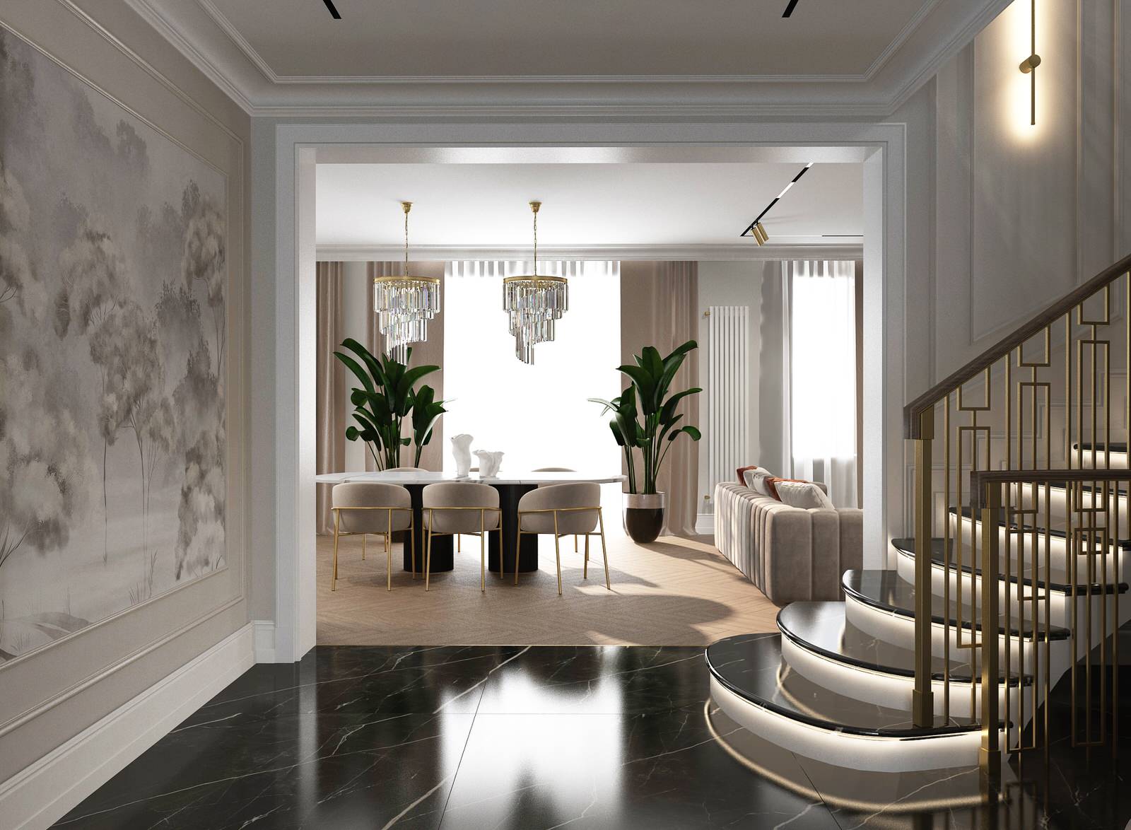 Кухня - гостиная 85 м2 г. Нижний Новгород