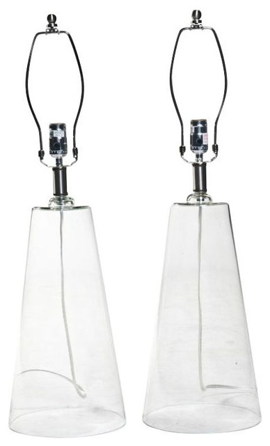 SOLD OUT!  Glass Conical Table Lamps - $115 Est. Retail - $80 on Chairish.com
