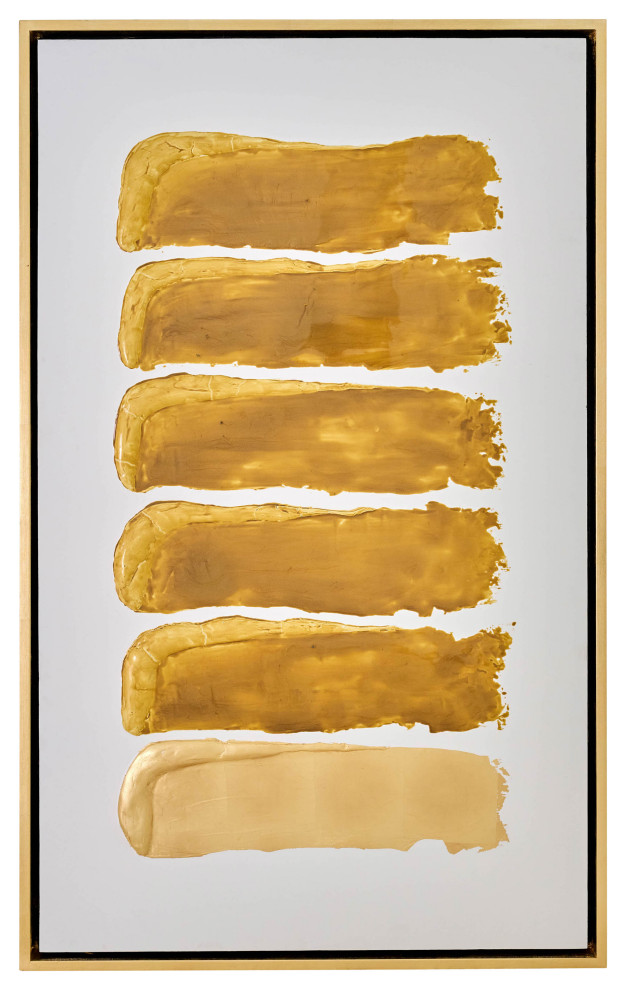 35x59, Hand Painted Gold Leaf Ingot Box