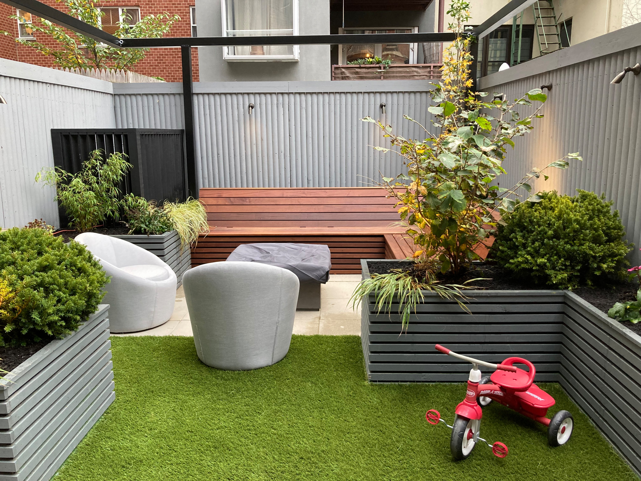 Harlem family backyard