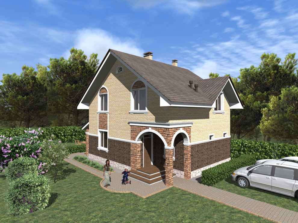 Жилой дом с мансардным этажом