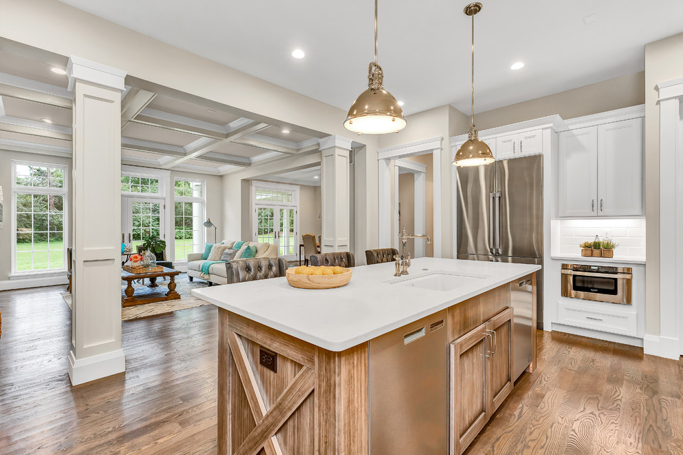 Inspiration for a transitional kitchen remodel in St Louis
