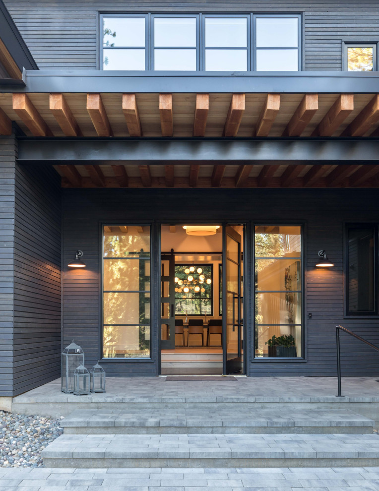Mountain style entryway photo in Sacramento