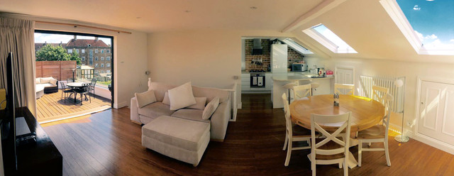 First and Second floor flat Full Refurbishment modern-vardagsrum