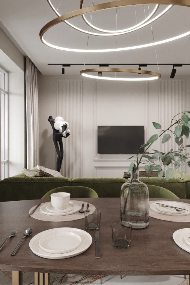 Обеденный стол, ТВ зона