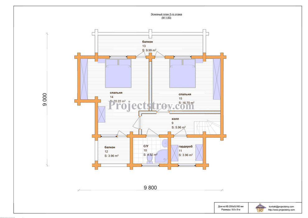 Деревянный дом из клееного бруса