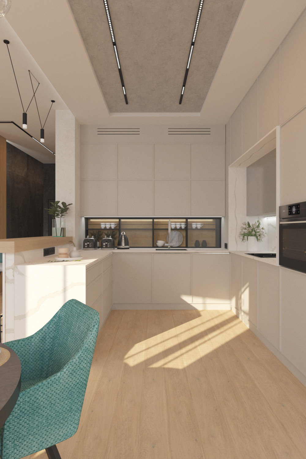 Современная квартира для дружной семьи