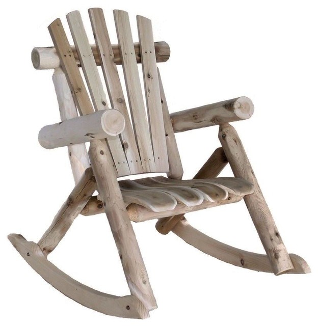 Weather Resistant Cedar Log Rocking Chair Weather Resistant Cedar Log Rocking Chair