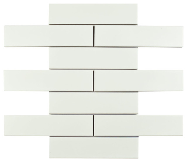 1 8 X1 Elliptical Floor Wall Tiles Set Of 10 Contemporary 1 75 X7 Broadway Junction Subway Wall Floor Tiles Set Of