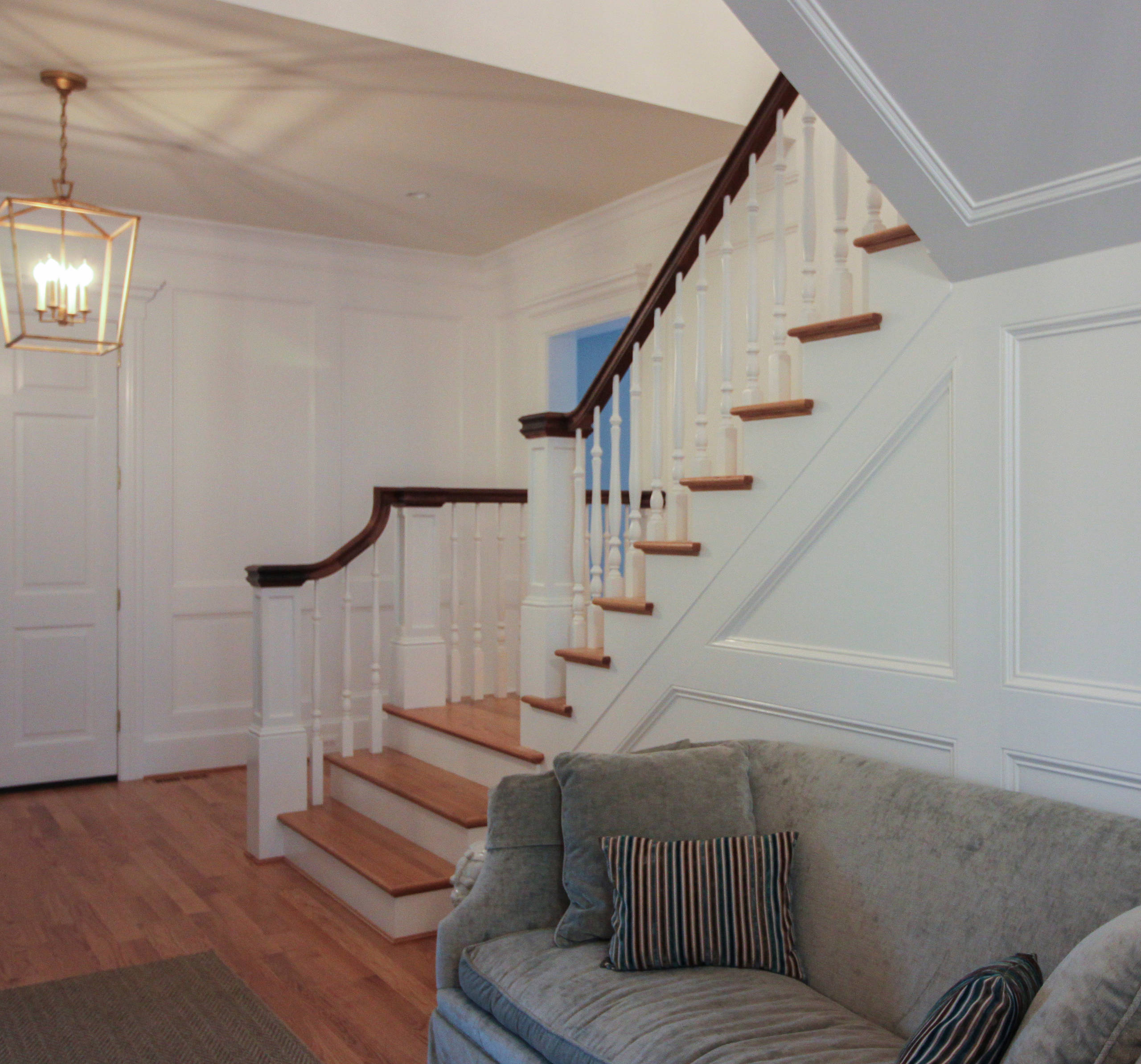 56_Elegant Wall-Mounted Craftsman Style Staircase, Arlington VA 22205