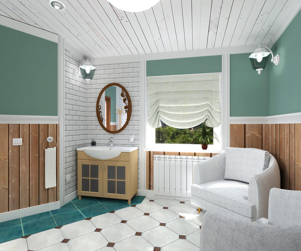 Ванная с зоной сауны "Прованс"