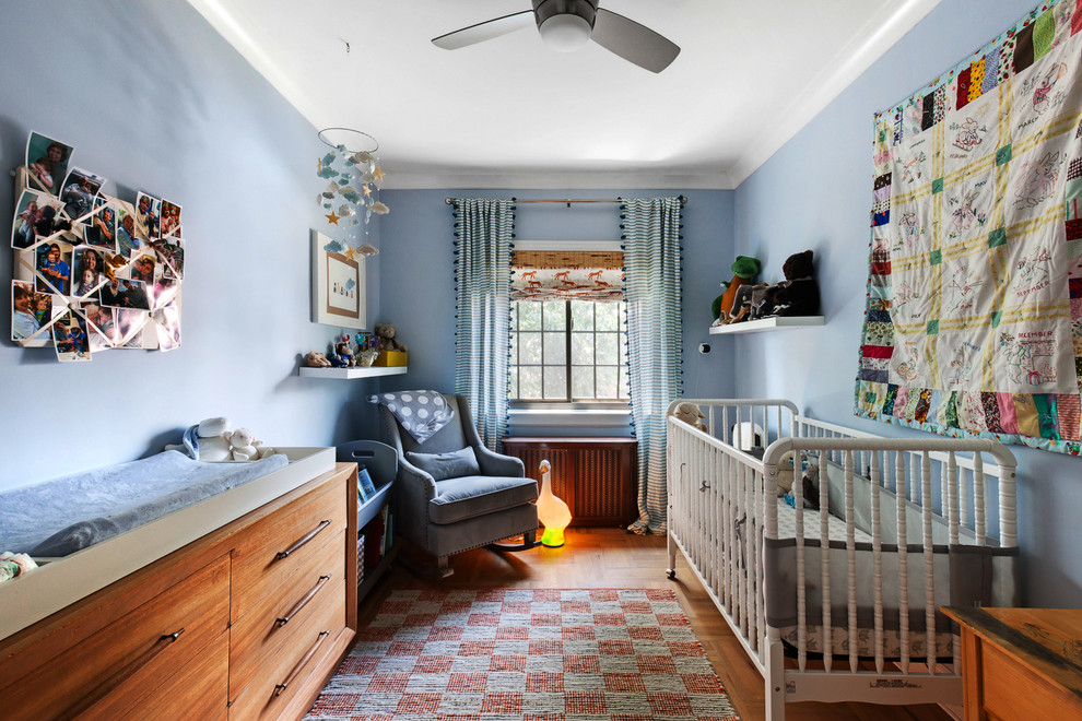 Inspiration for a transitional nursery in New York.