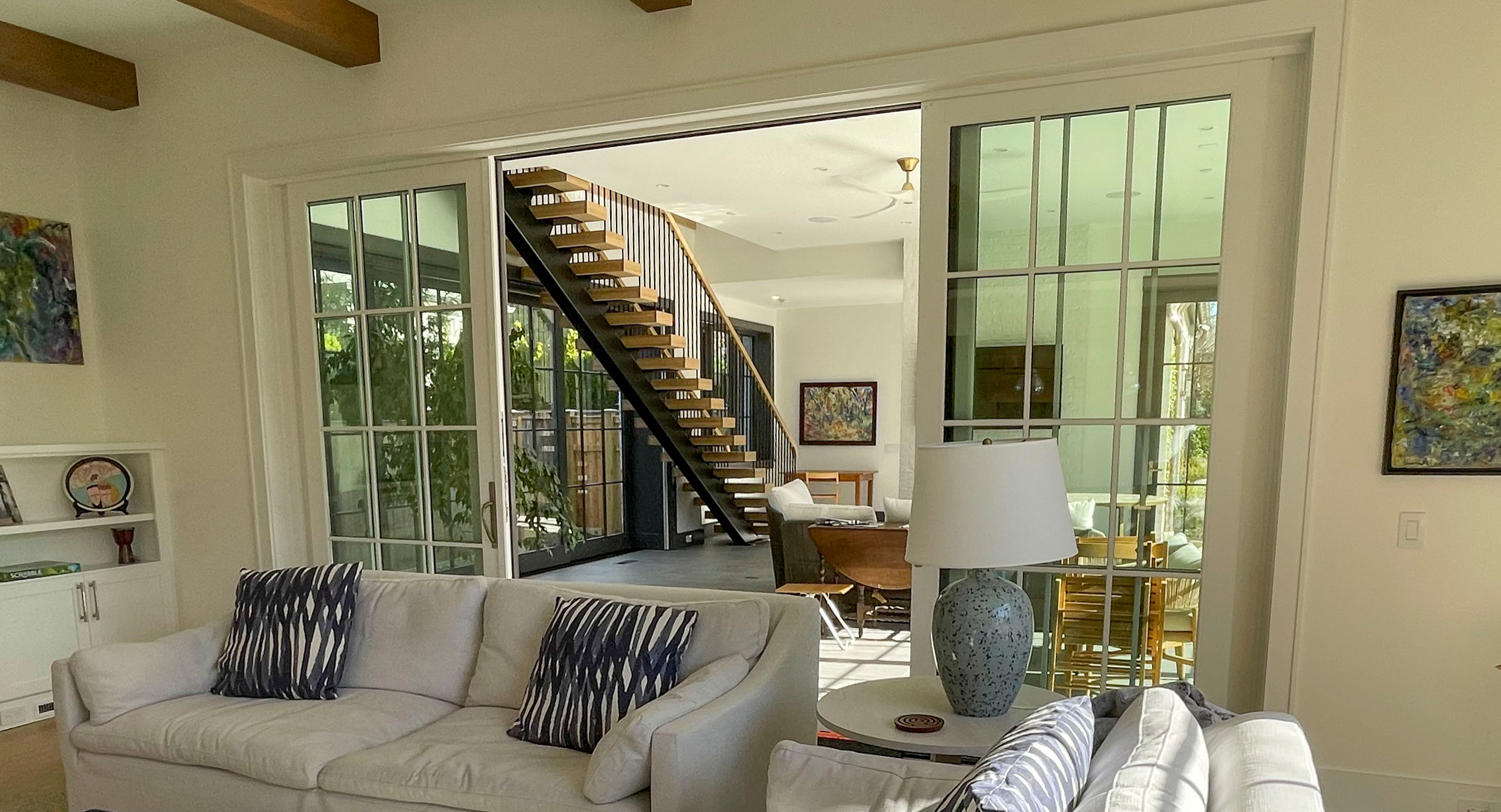 96_Dramatic cantilevered no-riser staircase, Bethesda, MD 20814