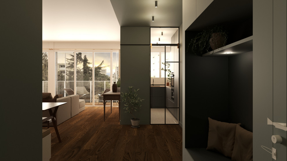 Projet - Vue depuis l'entrée - Modélisation 3D