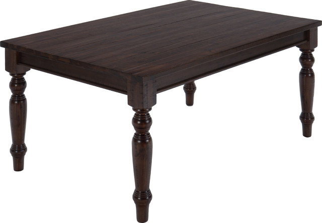 Urban Lodge Fixed Top Dining Table Traditional Tables Jofran Rectangle Fixed Top Dining Table Urban Lodge Brown