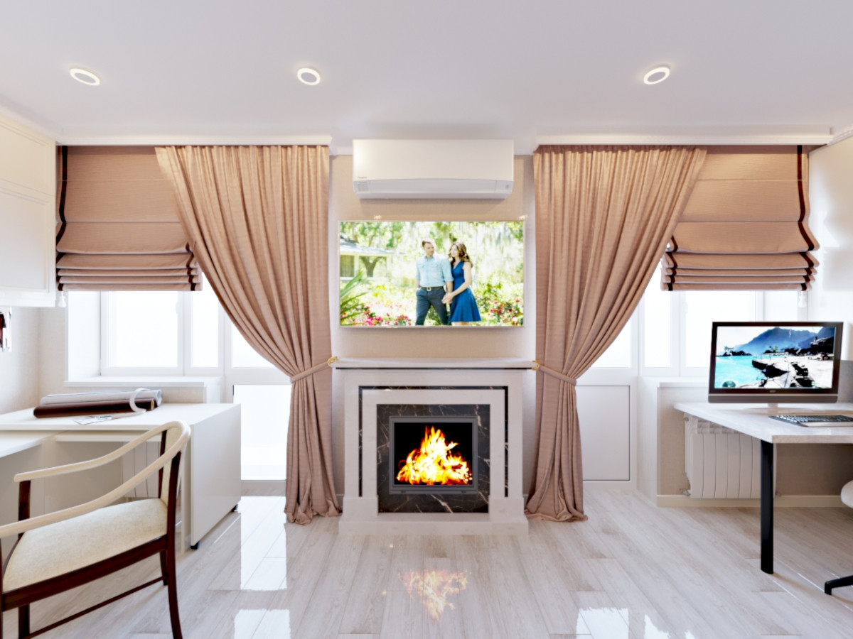 Карамелька. Кухня-Гостиная.