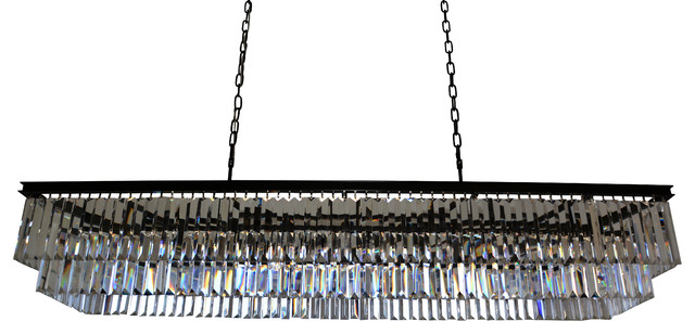 Lightupmyhome D Angelo 60 Inch Rectangular Crystal Fringe Lightupmyhome D Angelo 60 Inch