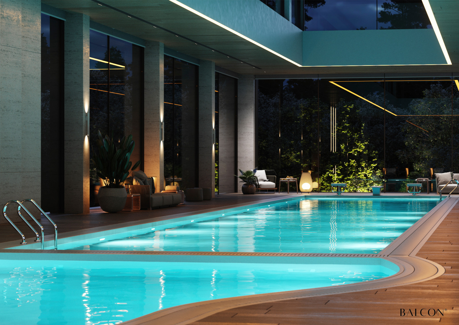 Спа-компекс с бассейном