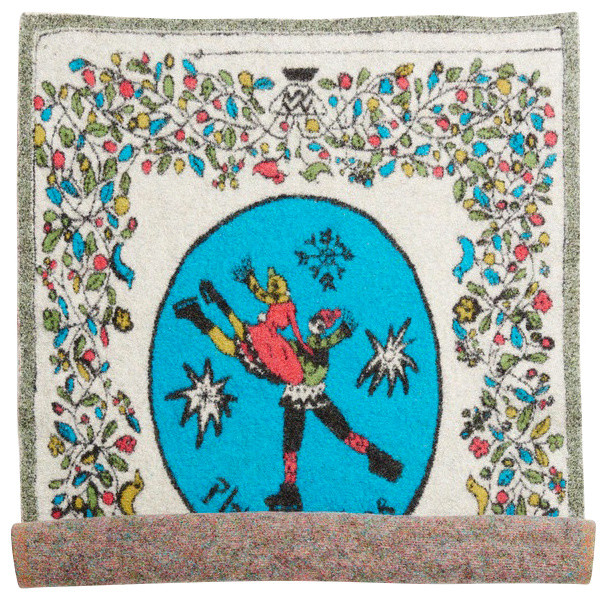 Winter Fun Wool Rug, 87x112 Cm