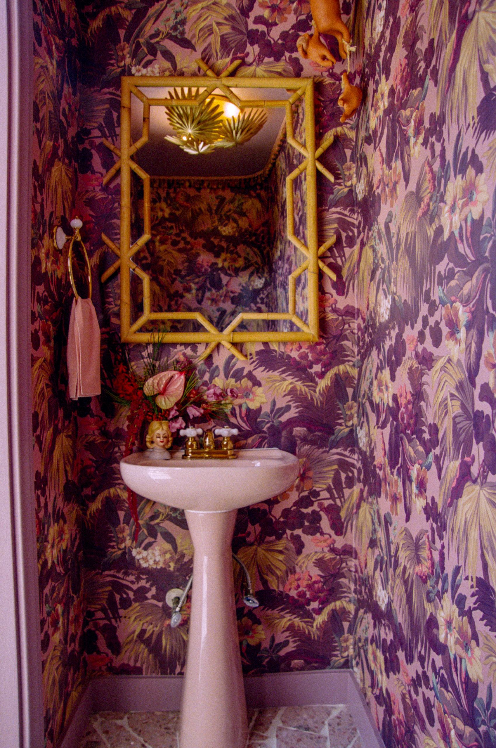 Mid-Century Glam Bathrooms