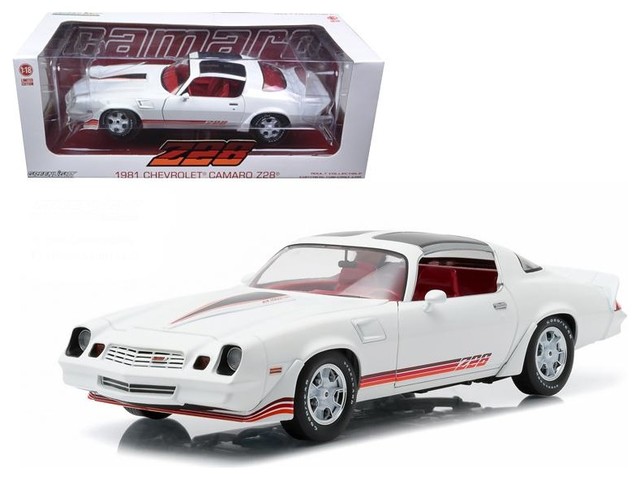 1981 Chevrolet Camaro Z28 Stripes And Carmine Interior 1 18 Diecast Model Car