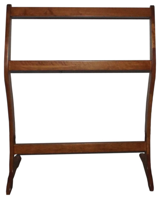 Amish Quilt Rack Curved Modern Solid Hardwood Handmade Transitional