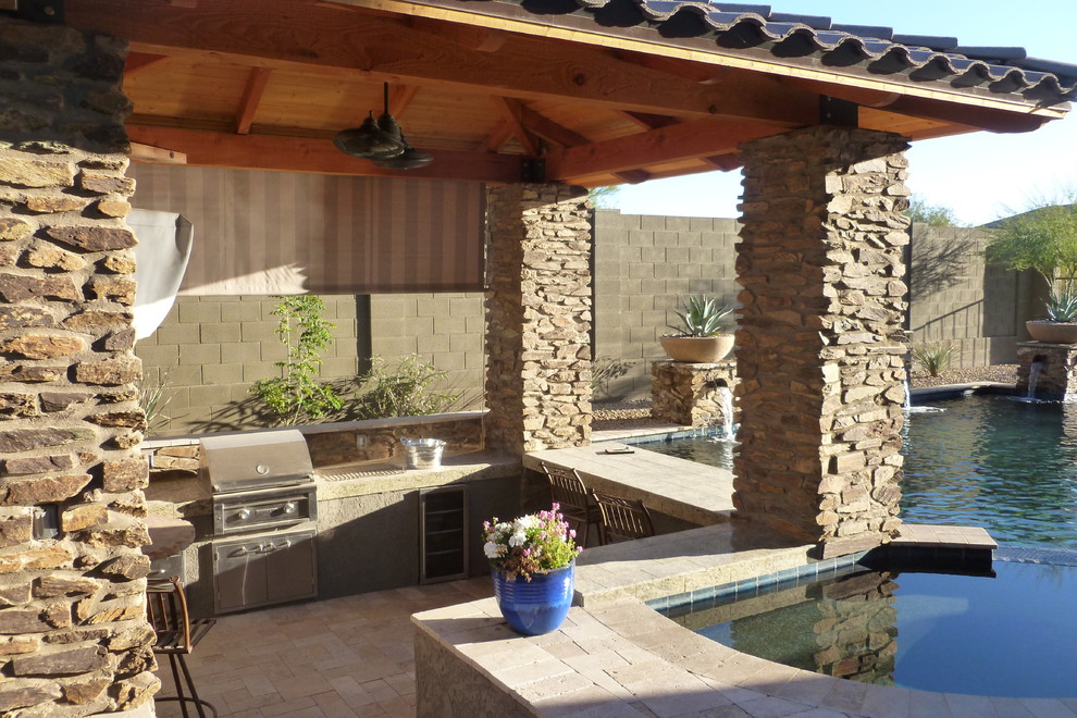 Inspiration for a transitional patio remodel in Phoenix