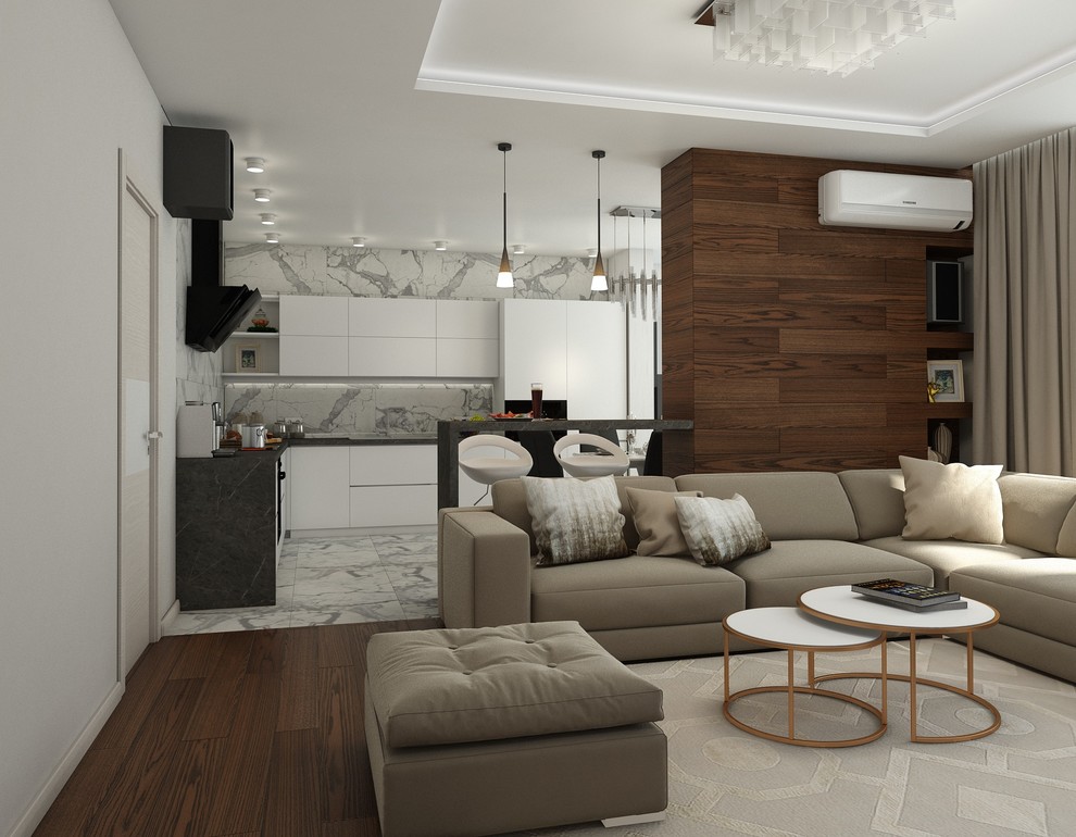 Гостиная. ЖК "Изумрудный"