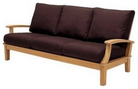 Somer Large Lounge Outdoor 3-Seater Sofa Teak Patio Furniture