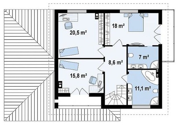 план 2-этажа