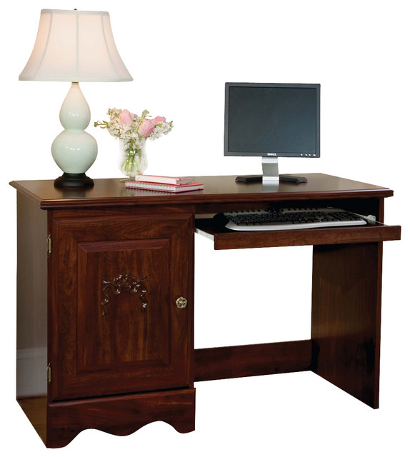 Standard Furniture Jaqueline 47 Inch Student Desk in Cherry
