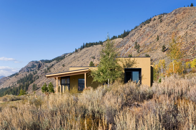 Big Valley View trendy-hus-og-facade
