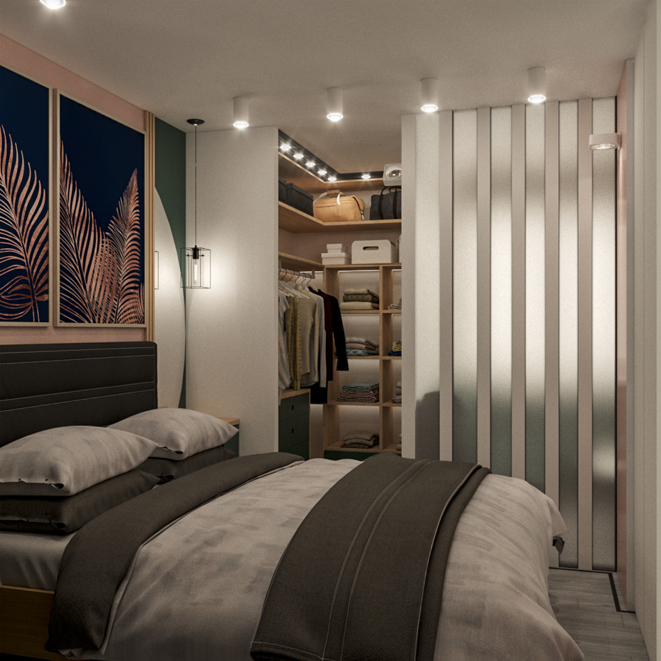 ДИЗАЙН ДВУХКОМНАТНОЙ КВАРТИРЫ С ПЕРЕПЛАНИРОВКОЙ